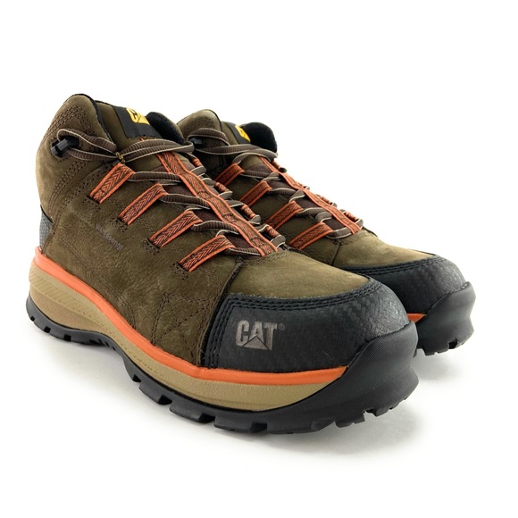 Caterpillar Men's Utilize Wp Alloy Toe Brown Boots - Picture 6 of 10